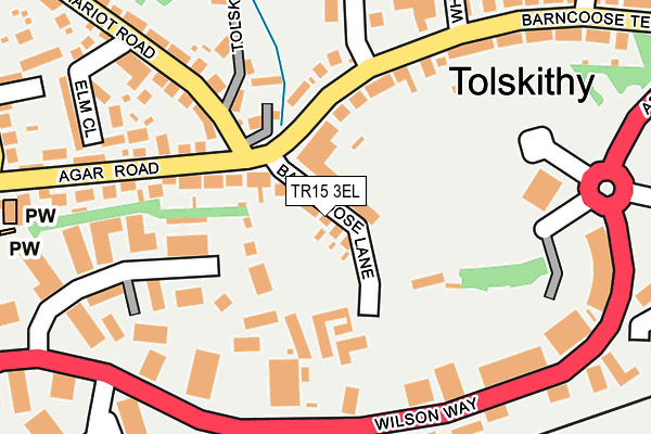 TR15 3EL map - OS OpenMap – Local (Ordnance Survey)