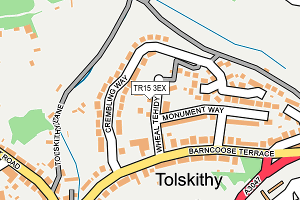 TR15 3EX map - OS OpenMap – Local (Ordnance Survey)