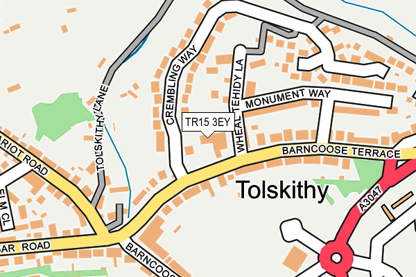 TR15 3EY map - OS OpenMap – Local (Ordnance Survey)