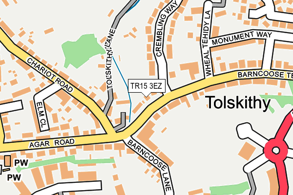 TR15 3EZ map - OS OpenMap – Local (Ordnance Survey)