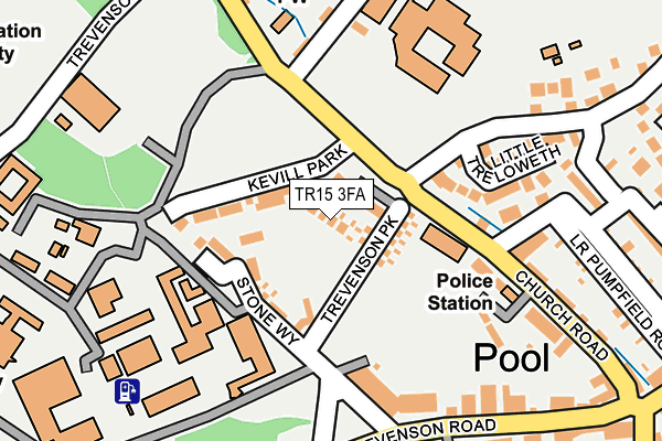 TR15 3FA map - OS OpenMap – Local (Ordnance Survey)