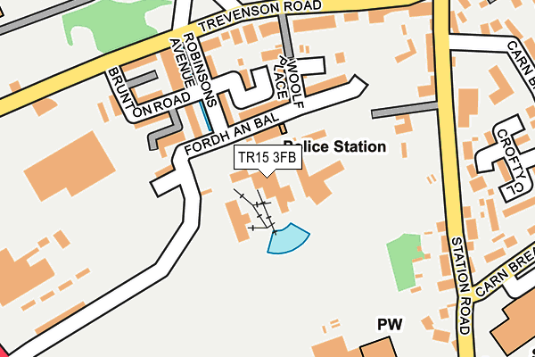 TR15 3FB map - OS OpenMap – Local (Ordnance Survey)