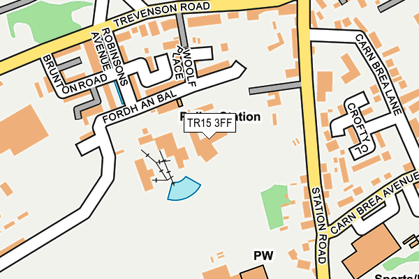 TR15 3FF map - OS OpenMap – Local (Ordnance Survey)