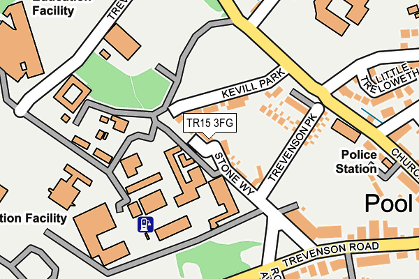 TR15 3FG map - OS OpenMap – Local (Ordnance Survey)