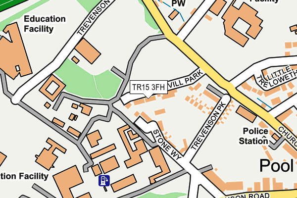 TR15 3FH map - OS OpenMap – Local (Ordnance Survey)
