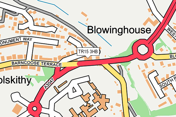 TR15 3HB map - OS OpenMap – Local (Ordnance Survey)