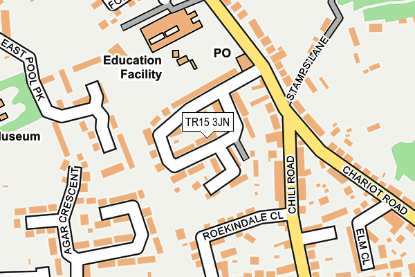 TR15 3JN map - OS OpenMap – Local (Ordnance Survey)
