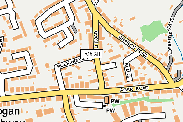 TR15 3JT map - OS OpenMap – Local (Ordnance Survey)