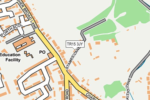 TR15 3JY map - OS OpenMap – Local (Ordnance Survey)