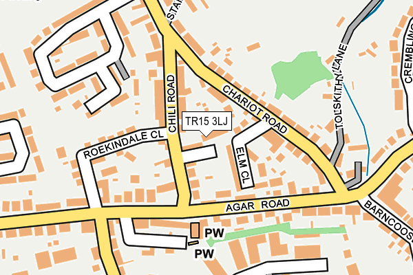 TR15 3LJ map - OS OpenMap – Local (Ordnance Survey)
