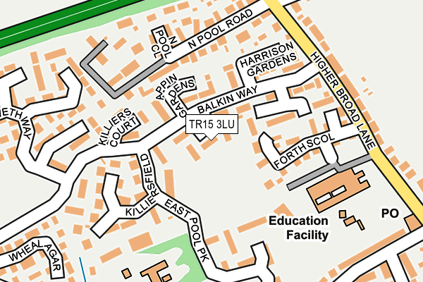 TR15 3LU map - OS OpenMap – Local (Ordnance Survey)