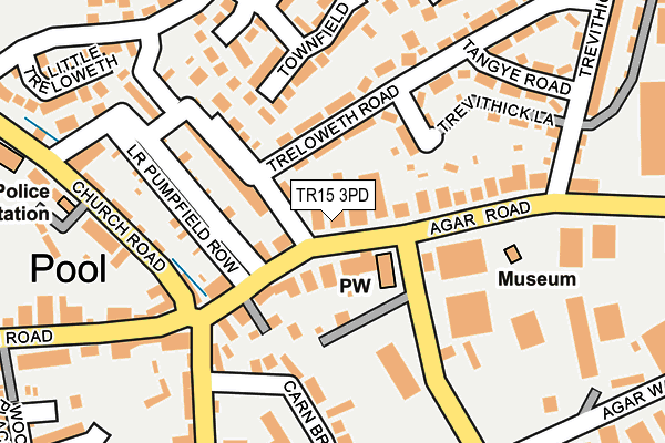 TR15 3PD map - OS OpenMap – Local (Ordnance Survey)
