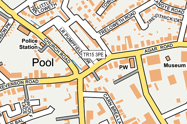 TR15 3PE map - OS OpenMap – Local (Ordnance Survey)