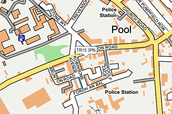 TR15 3PN map - OS OpenMap – Local (Ordnance Survey)