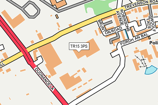 TR15 3PS map - OS OpenMap – Local (Ordnance Survey)