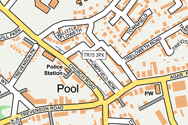 TR15 3PX map - OS OpenMap – Local (Ordnance Survey)