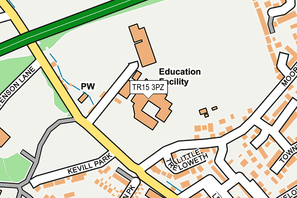 TR15 3PZ map - OS OpenMap – Local (Ordnance Survey)