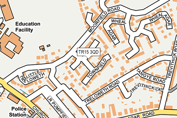 TR15 3QD map - OS OpenMap – Local (Ordnance Survey)