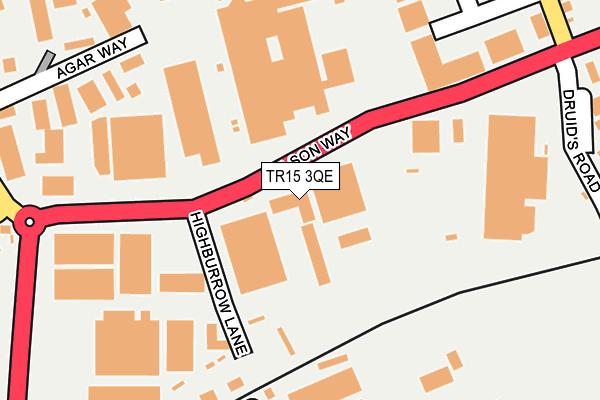 TR15 3QE map - OS OpenMap – Local (Ordnance Survey)