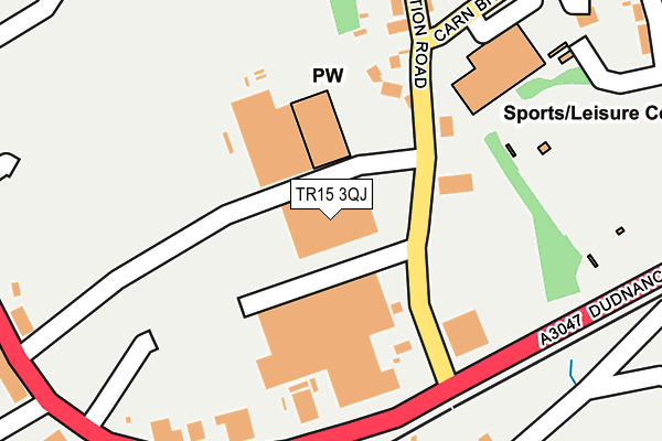 TR15 3QJ map - OS OpenMap – Local (Ordnance Survey)