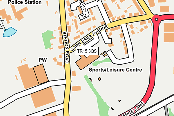 TR15 3QS map - OS OpenMap – Local (Ordnance Survey)