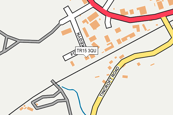 TR15 3QU map - OS OpenMap – Local (Ordnance Survey)