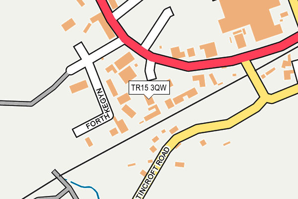 TR15 3QW map - OS OpenMap – Local (Ordnance Survey)