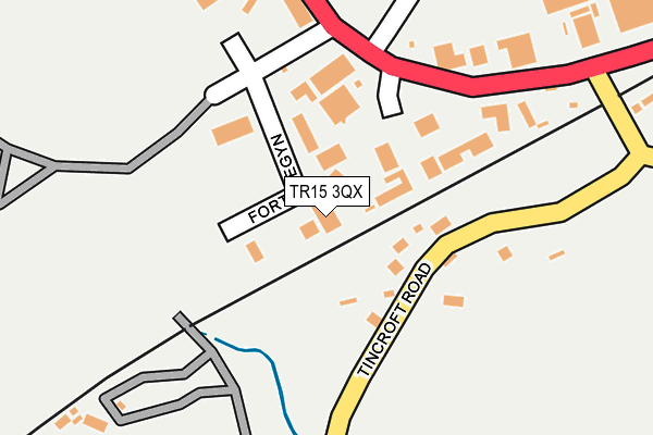 TR15 3QX map - OS OpenMap – Local (Ordnance Survey)