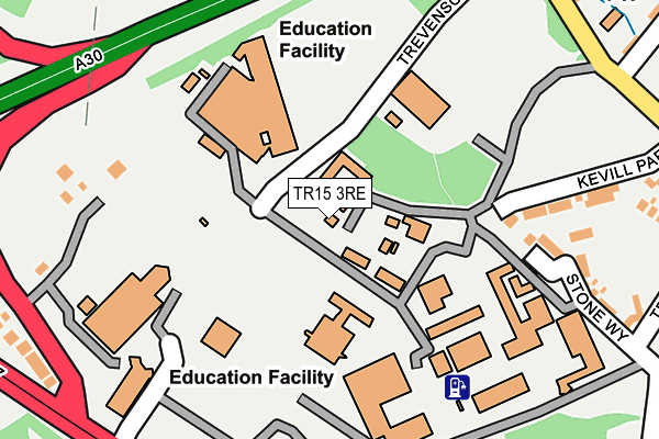 TR15 3RE map - OS OpenMap – Local (Ordnance Survey)