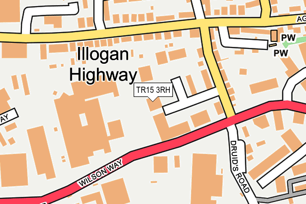 TR15 3RH map - OS OpenMap – Local (Ordnance Survey)