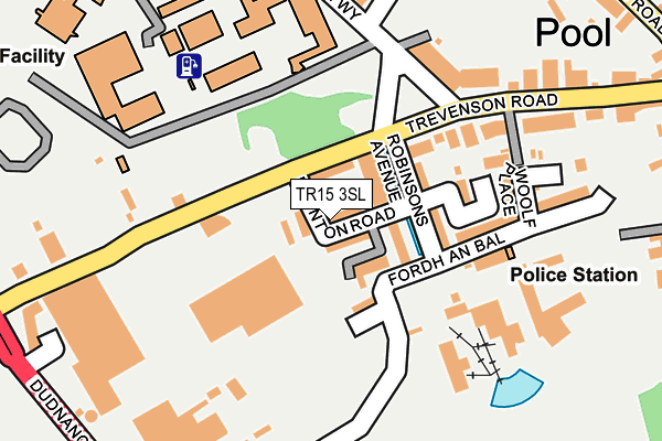 TR15 3SL map - OS OpenMap – Local (Ordnance Survey)