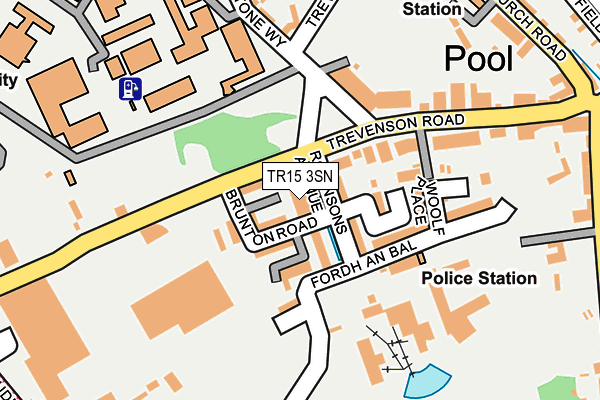TR15 3SN map - OS OpenMap – Local (Ordnance Survey)