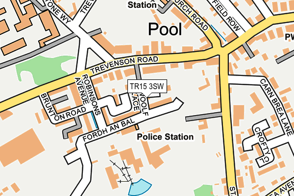 TR15 3SW map - OS OpenMap – Local (Ordnance Survey)
