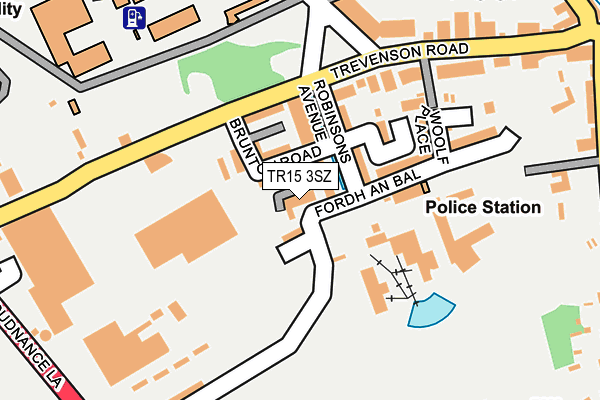TR15 3SZ map - OS OpenMap – Local (Ordnance Survey)