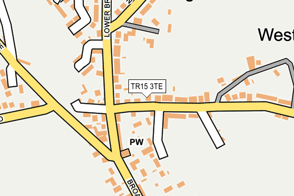 TR15 3TE map - OS OpenMap – Local (Ordnance Survey)