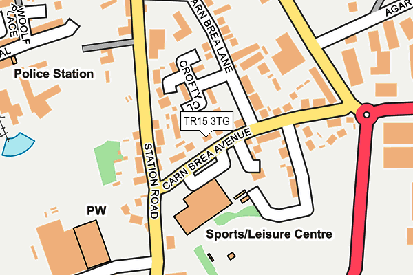 TR15 3TG map - OS OpenMap – Local (Ordnance Survey)