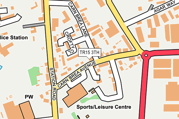TR15 3TH map - OS OpenMap – Local (Ordnance Survey)