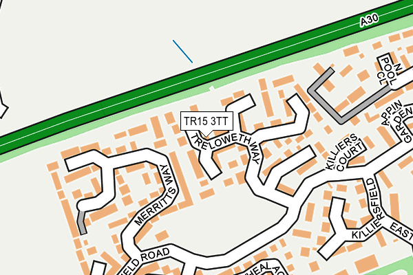 TR15 3TT map - OS OpenMap – Local (Ordnance Survey)
