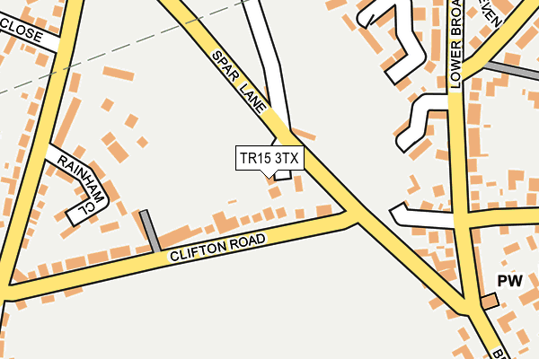 TR15 3TX map - OS OpenMap – Local (Ordnance Survey)