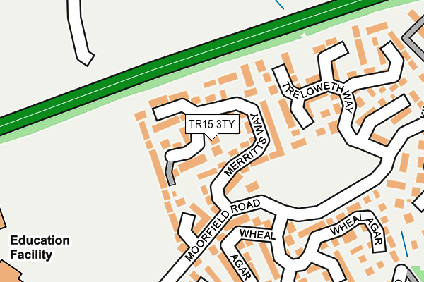 TR15 3TY map - OS OpenMap – Local (Ordnance Survey)