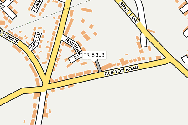 TR15 3UB map - OS OpenMap – Local (Ordnance Survey)