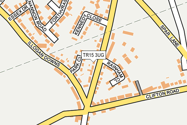 TR15 3UG map - OS OpenMap – Local (Ordnance Survey)