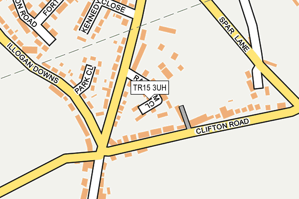 TR15 3UH map - OS OpenMap – Local (Ordnance Survey)