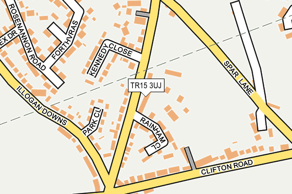 TR15 3UJ map - OS OpenMap – Local (Ordnance Survey)