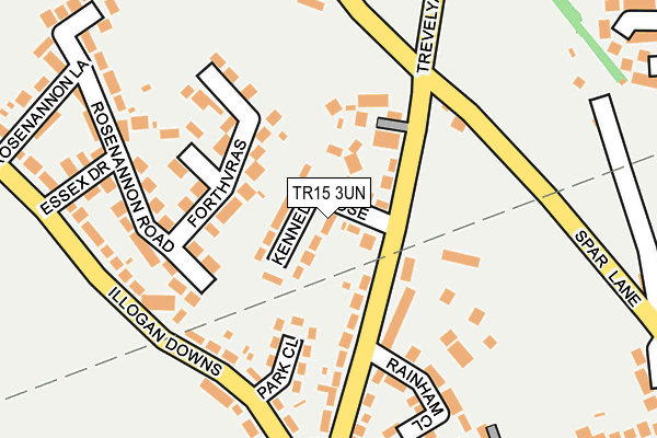 TR15 3UN map - OS OpenMap – Local (Ordnance Survey)