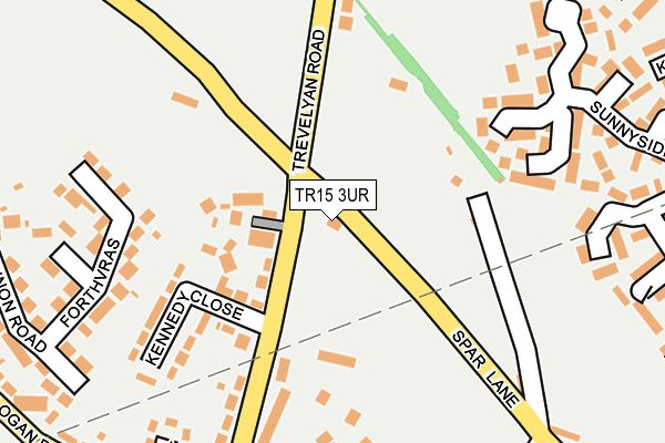 TR15 3UR map - OS OpenMap – Local (Ordnance Survey)