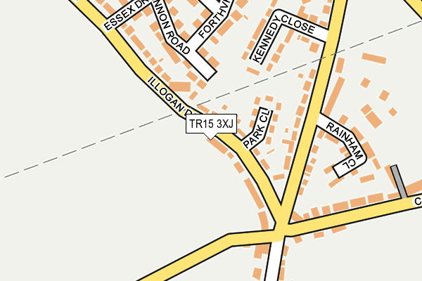 TR15 3XJ map - OS OpenMap – Local (Ordnance Survey)