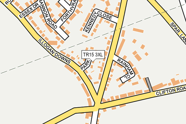 TR15 3XL map - OS OpenMap – Local (Ordnance Survey)