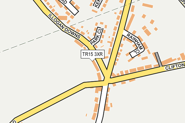 TR15 3XR map - OS OpenMap – Local (Ordnance Survey)