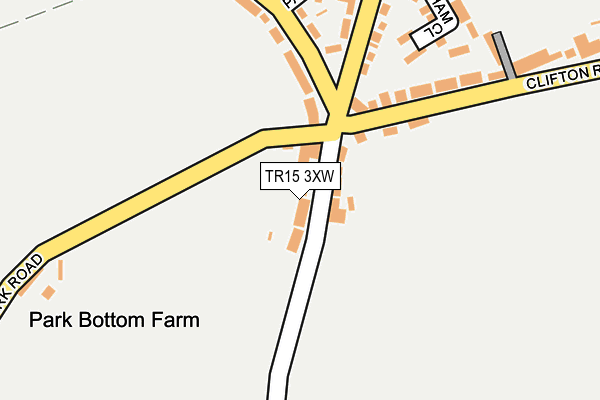 TR15 3XW map - OS OpenMap – Local (Ordnance Survey)